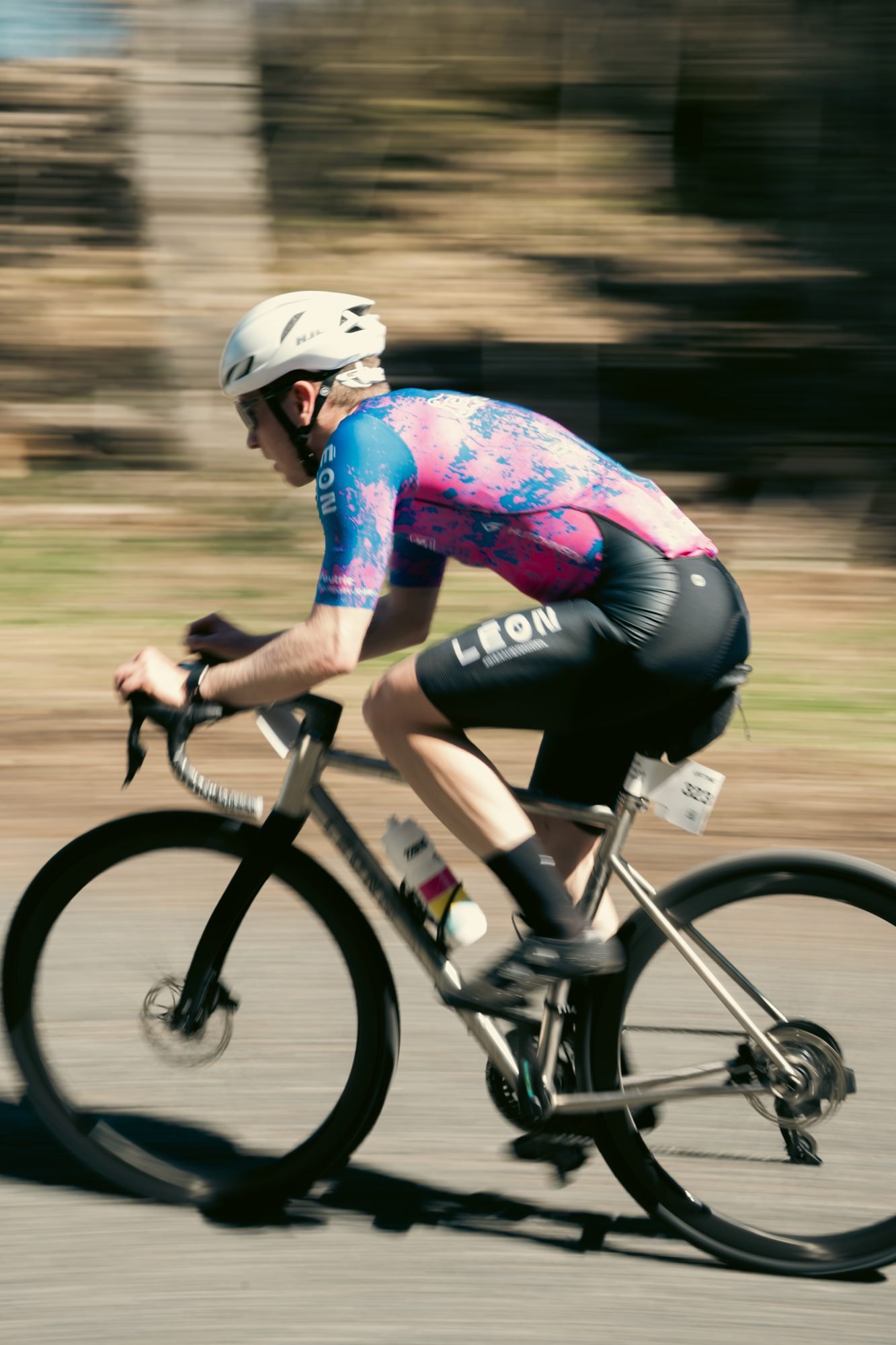 Peloton en mouvement, photo Prism Motion