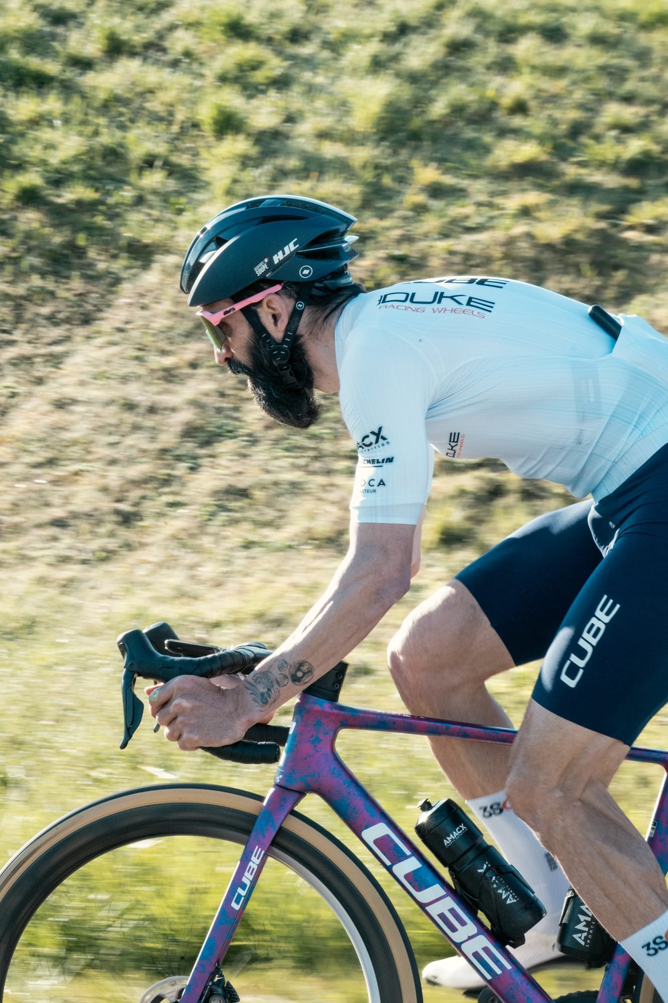 Peloton en mouvement, photo Prism Motion